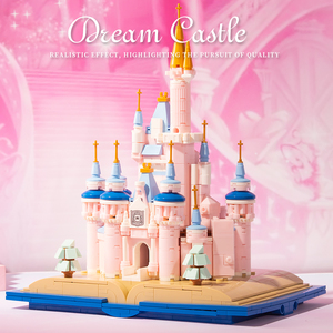 MJI 13011 768 pièces château rose princesse maison de rêve MOC Puzzle briques assemblées blocs de construction ensemble figurines enfants jouets - Product Image 4
