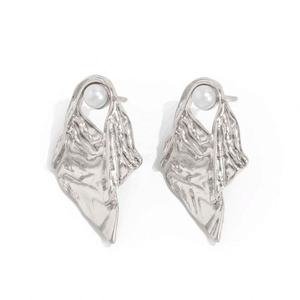 Pendientes de Botón Geométricos Irregulares con Incrustaciones Vintage Elegantes, Joyería de Moda Unisex, Accesorios para Fiestas, Aleación de Zinc - Product Image 6