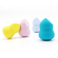 Ensemble d'éponges de maquillage antibactériennes douces écologiques roses multicolores pratiques et faciles à utiliser Lavables Logo personnalisé Maquillage