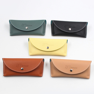 Vegan da Kính mát trường hợp trường hợp da mềm cho phụ nữ Kính mát trường hợp lưu trữ với logo riêng - Product Image 4