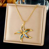 Collier Chaîne de Clavicule Polyvalent en Acier Inoxydable Plaqué Or Véritable 18 Carats Non Décolorant Personnalisé Luxe pour Femme