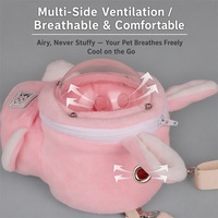 Sac de transport pour animaux Space Bunny avec fenêtre transparente en forme de dôme, porte-bébé et sac à bandoulière pour petaurs et petits animaux, respirant