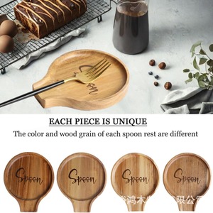 Soporte para Cucharas de Madera de Acacia, Reposacucharas de Madera para Encimera de Cocina, Soporte para Utensilios, Ecológico, Apto para Lavavajillas - Product Image 5