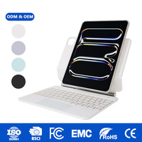 Funda Desmontable que Convierte al iPad de 11 Pulgadas en una Laptop con Retroiluminación RGB y un Imán Potente Soporte para 64 Llaves y Bolígrafos (Reino Unido y Estados Unidos) RoHS.