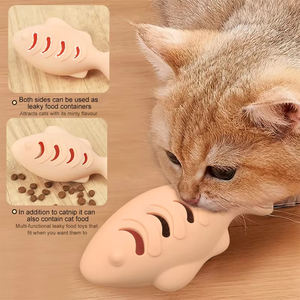 Jouet à mâcher en silicone écologique infusé à la catnip pour chatons, soulagement des dents molaires et nettoyage dentaire, jouet anti-ennui pour animaux de compagnie - Product Image 4