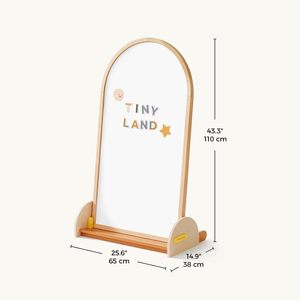 <span class=keywords><strong>Pizarra</strong></span> Magnética de Doble Cara para Niños Pequeños, <span class=keywords><strong>Pizarra</strong></span> Blanca, Caballete de Arte con Soporte de Arco de Madera, Área de Escritura de 22x405 Pulgadas, Letras de <span class=keywords><strong>Animales</strong></span> - Product Image 6