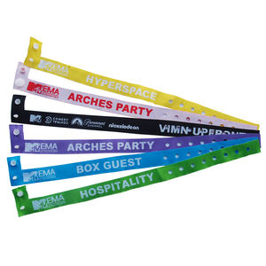 Pulseras tejidas con cierre deslizante para eventos, pulsera tejida personalizada con bloqueo para eventos - Product Image 1