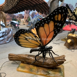 Insectos animales animatrónicos de alta calidad de jardines botánicos modelo de mariposa colorida a la venta - Product Image 3