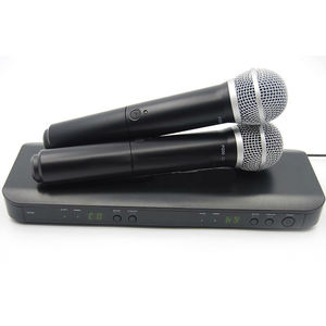 Microphone sans Fil Professionnel UHF BLX288 <span class=keywords><strong>BETA58</strong></span> 58A, Kit Dynamique Double Canal à Main pour Karaoké et Performance Scénique - Product Image 3