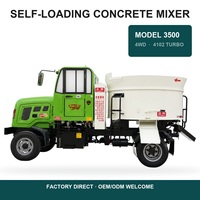 Camion malaxeur à béton autochargeur 4x4 à entraînement motorisé pour projets agricoles – Meilleur prix