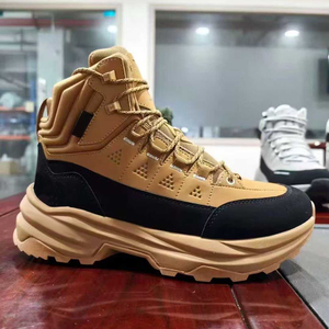 TSB85 Men High Top <b>Hiking</b> <b>Boots</b> Waterproof Outdoor Green PU Leather All Seasons Walking Shoes - Product Image 5