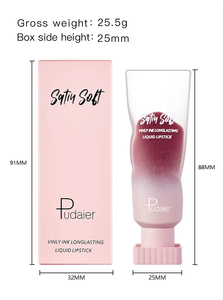 Vegan Waterproof Liquid Lipstick Long-Lasting Hydrating Non-Sticky <b>Lip</b> Color Custom Cosmetic High-Pigment Lipstick <b>lip</b> gloss - Product Image 6