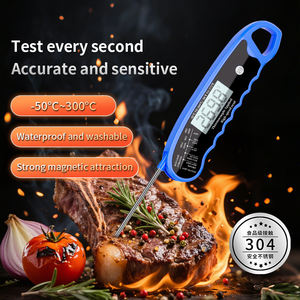 Termómetro Digital Plegable de Acero Inoxidable 304, Alta Precisión, Respuesta Ultra Rápida, Pantalla LCD, Impermeable, Rotación de 180°, para Barbacoa - Product Image 4