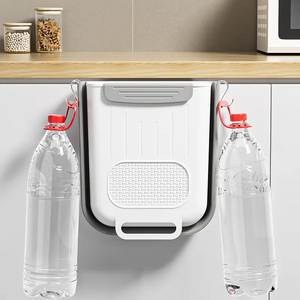 Thời Trang Có Thể Gập Lại Nhựa Thùng Rác Có Thể Treo Tường Và Sàn Lưu Trữ Cho Tủ Bếp Cửa - Product Image 3