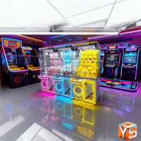 ZDYS Mini machine à griffes personnalisée à monnayeur avec accepteur de billets pour parc d'attractions