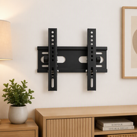 Braket Dinding TV Universal Flat Panel Tilting 14-42 Inch Beban 25kg VESA 200x200 Profil Tipis 50mm Dudukan TV Heavy Duty