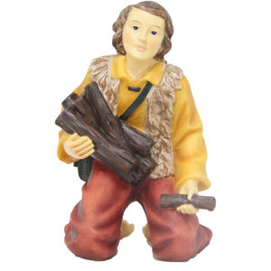 Figura de Pastor de Navidad de 9 cm de ZICOM con Madera para Figuras y Juguetes Navideños (Modelo Alemán 9069-K004-27) - Product Image 1