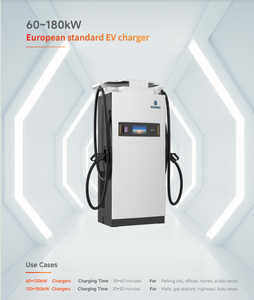 เครื่องชาร์จรถยนต์ไฟฟ้าราคาดีที่สุด 60kw 120kw 180kw สำหรับใช้งานเชิงพาณิชย์ แบบ 2 หัวชาร์จ พร้อมหัวต่อ CCS2 - Product Image 2