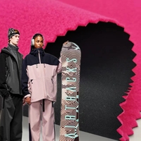 A prueba de viento cálido transpirable 4 vías estiramiento impermeable poliéster Softshell tela para traje de esquí chaqueta