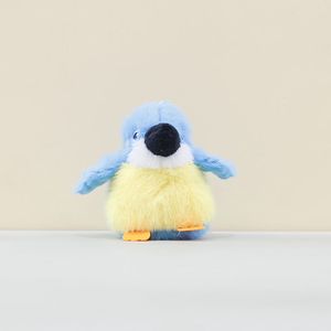 Grosir lucu Mini burung liontin gantungan kunci mainan mewah boneka lembut disesuaikan kartun burung beo boneka binatang untuk hadiah promosi - Product Image 2