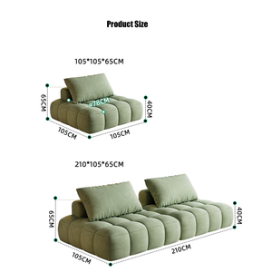 Nuevo Sofá Modular Seccional de Lujo Moderno Estilo Nube, Sofá Combinado Resistente y Compacto, Muebles para Sala de Estar, Decoración del Hogar - Product Image 2
