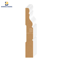 Plinthe en MDF et moulure murale 5/8''*5-9/16'' pour hôtels modernes, design simple, fabrication chinoise
