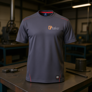 Ttake Short Sleeve T-<b>Shirt</b> Grey 3XL Workwear - Product Image 3