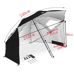 <span class=keywords><strong>Sombrilla</strong></span> Grande para Exteriores, Protección UV, <span class=keywords><strong>Sombrilla</strong></span> de Playa Personalizada, Carpa de Pesca y Camping, Pérgola, <span class=keywords><strong>Sombrilla</strong></span> Resistente al Viento, Venta al Por Mayor - Product Image 2