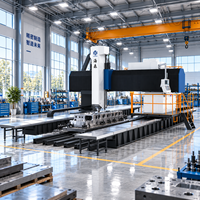 Centre d'usinage CNC à portique dynamique HS10042, machine de fraisage robuste BT50 pour grandes pièces métalliques