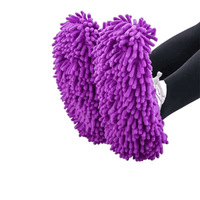 Chaussettes de balai à poussière en microfibre réutilisables et lavables, chaussons de nettoyage de sol, chiffon de nettoyage en microfibre pour la maison