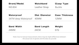 Poedagar 834 New Luxury <b>Mens</b> Quartz <b>Wrist</b> <b>Watches</b> Manufacturer Waterproof Leather Strap Luminous Hands <b>Men's</b> Wristwatch for <b>Men</b> - Product Image 6