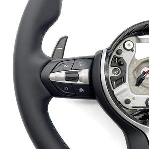 พวงมาลัยรถยนต์หนังคุณภาพสูงสำหรับรุ่น BMW 3ซีรีส์ E46 E90 E70 E71 F30 <span class=keywords><strong>F10</strong></span> F35 F22 F18 F07 F01 M3 M5 M6 - Product Image 2