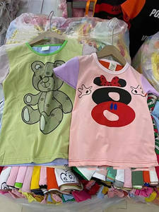 批发混合二手时尚夏季休闲儿童服装套装，从现有库存中随机发货。 - Product Image 2