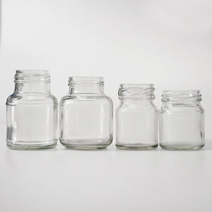 Şeffaf cam konteyner ile özel alüminyum kapak kuş yuvası şişe gıda sınıfı cam kavanoz - Product Image 3