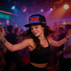 Cappello con Display LED <span class=keywords><strong>Mini</strong></span>, Messaggio Scorrevole Luminoso, Cappello per Feste Natalizie, Schermo LED Flessibile e Intelligente - Product Image 1