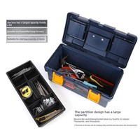 Boîte à outils ménagère anti-chute moulée par injection, mallette de réparation automobile, conteneur de rangement portable