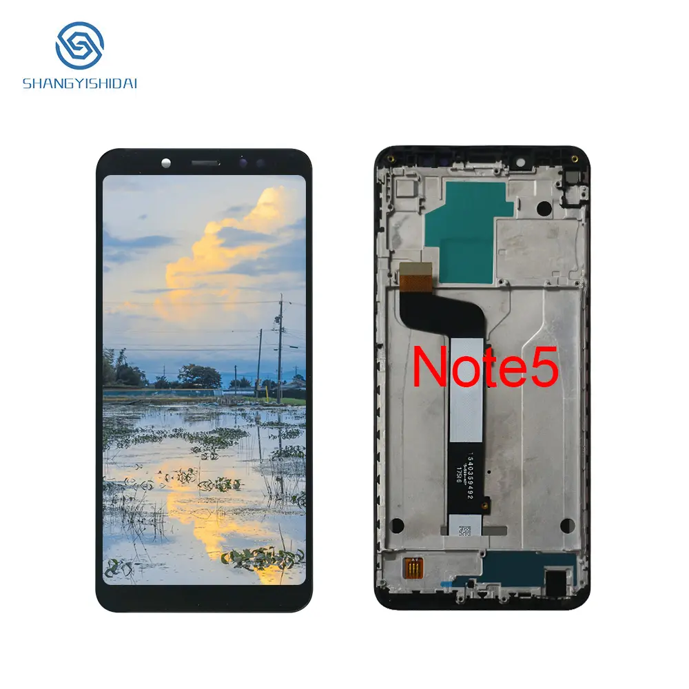 100% Test Black White Lcd Screen original configuration display replacement for Redmi note 5 lcd