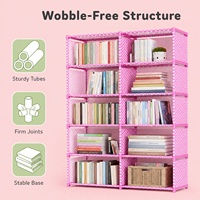 Étagère à livres multi-niveaux réglable sans perçage pour chambre d'enfant, style chinois traditionnel