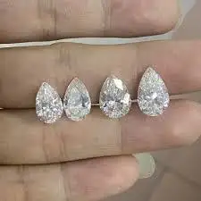 1.5Ct CVD sintetico pera taglio di diamante sciolto laboratorio fatto di diamanti sciolti diamanti all'ingrosso