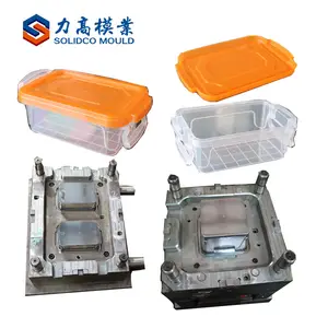 Taizhou de alimentos de plástico contenedor/plástico contenedor de alimentos molde/comida de plástico caja de almuerzo de moldeo por inyección