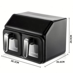 Friteuse à air numérique électrique à double compartiment personnalisée 2026 360 °   Chauffage rapide, réduction de la graisse de 80 %, revêtement de qualité alimentaire pour usage domestique - Product Image 3