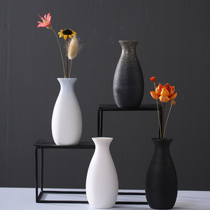 Modern Minimalist White Handmade Small Ceramic <b>Vase</b> for Living Room Flower Arrangement Home Decor Accent Piece - Product Image 1