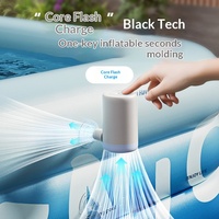Piscine gonflable épaisse et grande pour intérieur et extérieur, pour adultes, enfants et familles, avec toboggan et pistolet à eau