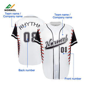 男子ユニフォーム新作ステッチアメリカ人野球ジャージーホワイト全チーム - Product Image 1