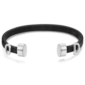 Bracelets ouverts en fil de câble d'acier inoxydable pour femmes, or, argent, bleu, origine Yiwu, bijoux cadeaux - Product Image 4