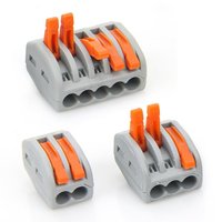 Bloc de jonction rapide Euro sans vis, adaptateur d'alimentation à enfoncement avec contacts en cuivre et boîtier en PC, 250V 32A