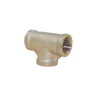Hot Factory Direct A105 304 Stainless Steel Pipe Fitting 3000 Equal Tee For Sale