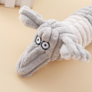 Wholesale Hot Stuffed Plush Dog Toys Cartoon Cute Luxury Cow Elephant <b>Squeaky</b> Interactive Small Chew Toys Kinghon Brand Custom - Product Image 6