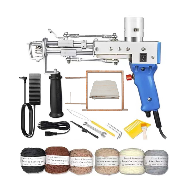 Электрический фрезерный производитель ковроткачество ковер машины ak-1cut ворс ak-2loop ворс 2in1 ручной Прошивная пистолет набор