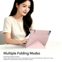 Étui magnétique personnalisé OEM RQ pour tablette iPad 10e génération, léger, avec support pliable en trois parties